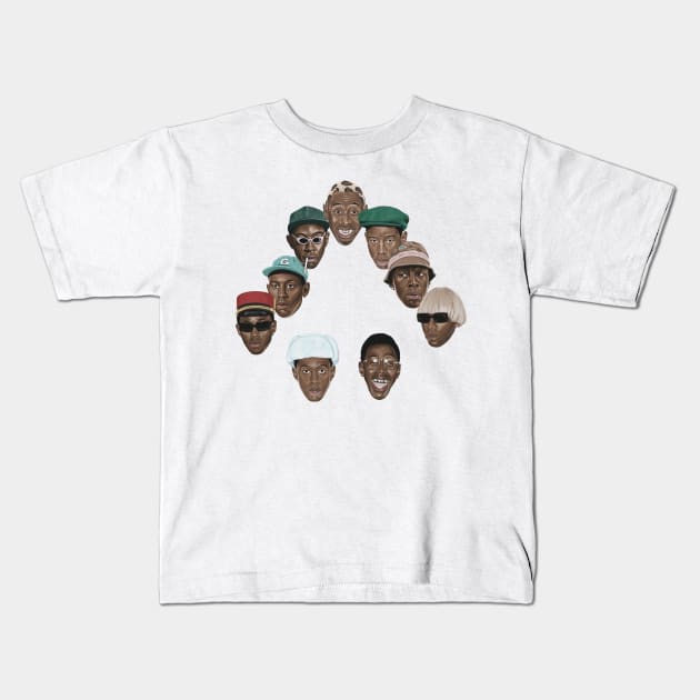 Tyler Through the Year Kids T-Shirt by Tandit Store